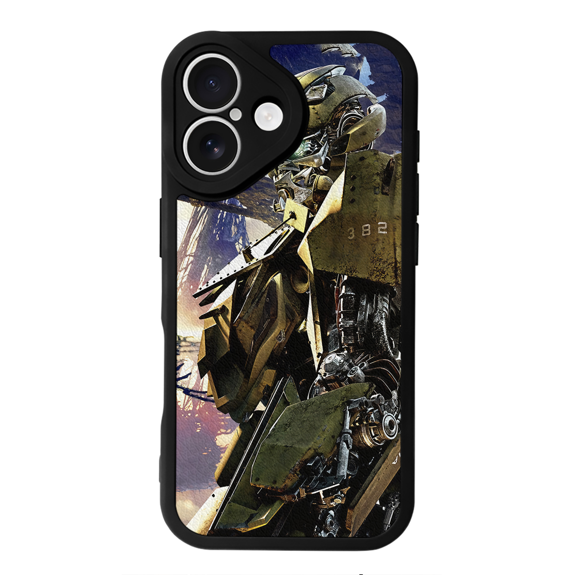 （画像用） Transformers トランスフォーマー 【iPhone 16シリーズ対応】シリコンスマホケース（レザー調） 材質：シリコン